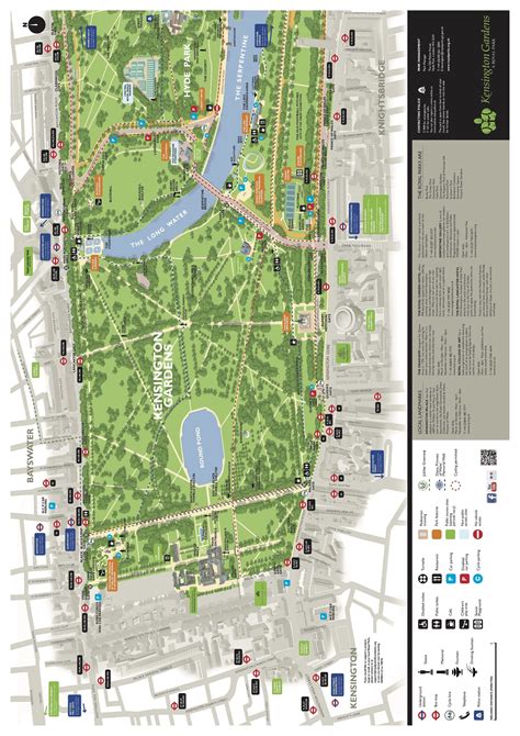 Map of Kensington Gardens - Guide maps online Lancaster Gate ...