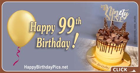99Th Birthday Cake