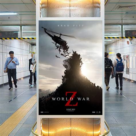 World War Z poster World War Z Movie Poster Film poster Art | Etsy