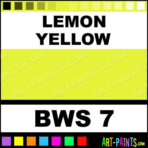 Lemon Yellow Concentrated Ink Airbrush Spray Paints - BWS 7 - Lemon Yellow Paint, Lemon Yellow ...