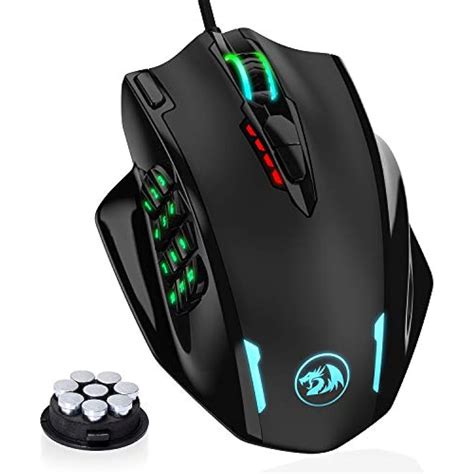 Redragon Gaming Mice M908 Impact RGB LED MMO Mouse With Side Buttons ...