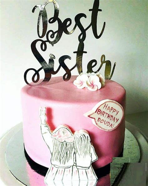 50 Sister Cake Design (Cake Idea) - January 2020 | Sister birthday cake, Unique birthday cakes ...