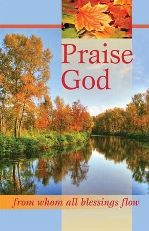 Praise God, Autumn Scene, Bulletins, 100 - Christianbook.com