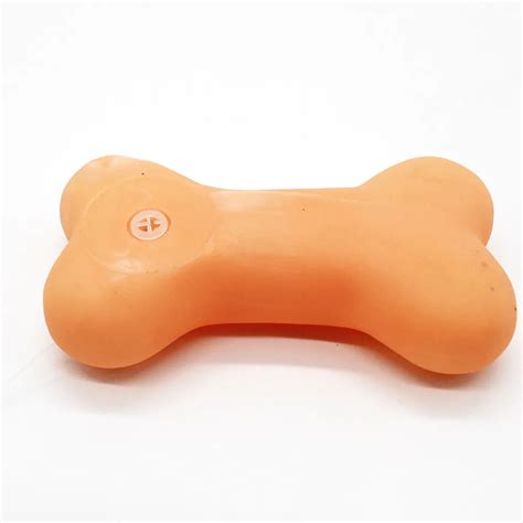 2019 New Rubber Bone Dog Toys 1PC Pet Toy Funny Reflected Sound Toys ...