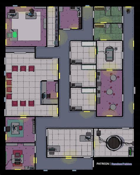 Research Lab Battlemap by jbmaps on DeviantArt