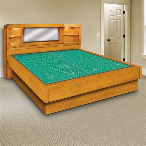 Oak Marathon - Waterbed Headboard & Frame Set with Optional Piers - InnoMax