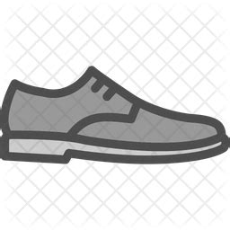 Casual Shoes Icon - Download in Colored Outline Style