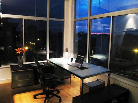 Brooklyn Home Office, Minimized, At Night | Flickr - Photo Sharing!