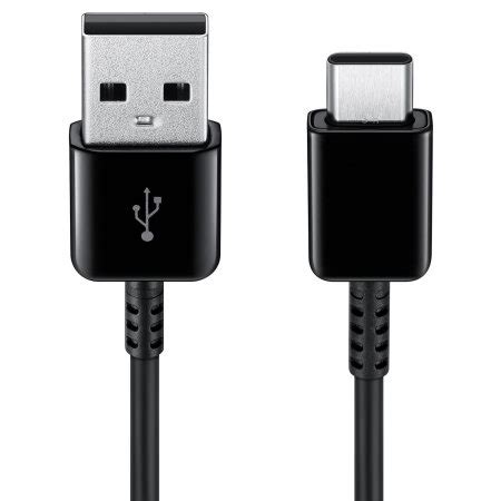 Official Samsung Galaxy S20 FE USB-C Charging Cable - Black - 1.5m