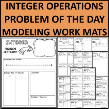 INTEGER Operations Computation Models Add Subtract Multiply Divide Workmats