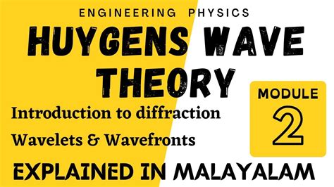 Huygens Wave Theory | Introduction to diffraction | Engineering Physics ...