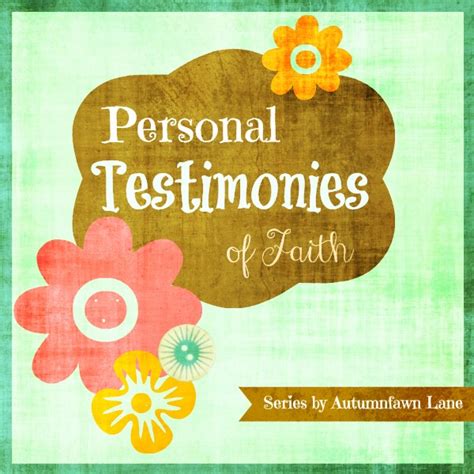 Brandi Raae: Personal Testimonies of Faith ~ Amanda