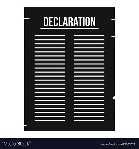 Declaration of independence icon simple style Vector Image