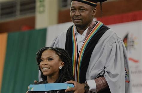 Soft life: Nomfundo Moh gets platinum plaque at UKZN graduation [watch]