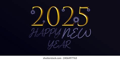 2025 Happy New Year Neon Text Stock Illustration 2406497763 | Shutterstock