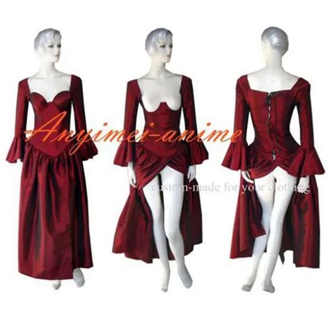 O Dress The Story Of O With Bra Red Tafetta Dress Cosplay Costume Tailor made on Aliexpress.com ...