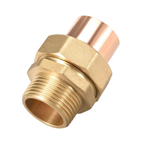 G1 Lead Free Copper Union Fitting with Sweat Solder Joint to Male Threaded Connect for Use 28mm ...