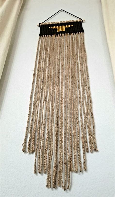 Long Macrame boho Jute wall hanging Rustic Woven tapestry | Etsy | Jute ...