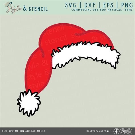 Santa Hat SVG Santa Hat Santa SVG Santa Hat Png Santa | Etsy