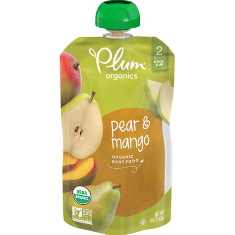 Pear & Mango Baby Food - Plum Organics