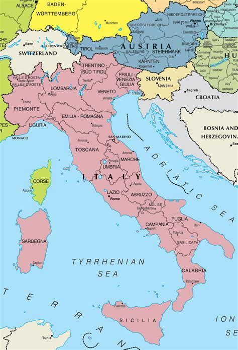 Map Of Italy Austria ~ AFP CV