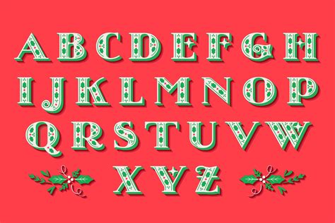 Alphabet Merry Christmas Letters Printable