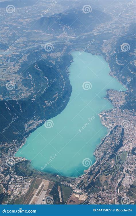 View of Bourget Lake in Aix Les Bains, France Stock Image - Image of ...