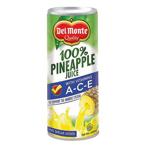 Del Monte Pineapple Juice with Vitamins A-C-E in Can 240mL – iMart Grocer