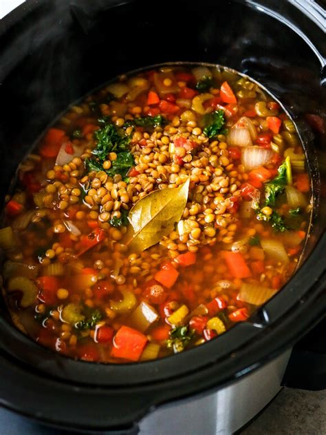 Slow Cooker Lentil Soup Recipe