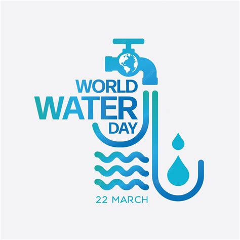 Premium Vector | World water day logo design template