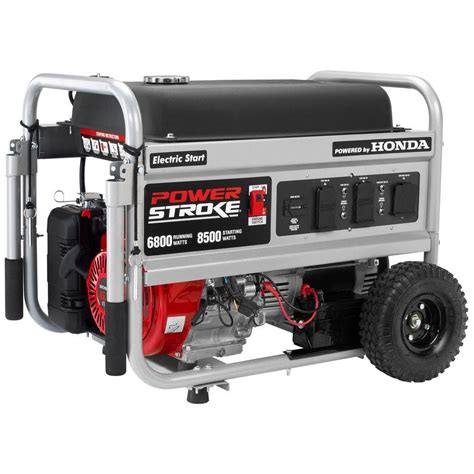 PowerStroke 6,800-Watt Gasoline Powered Electric Start Portable ...