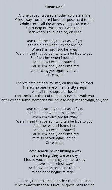 Dear God-Avenged Sevenfold | Dear god lyrics, Lyrics to live by, Dear god