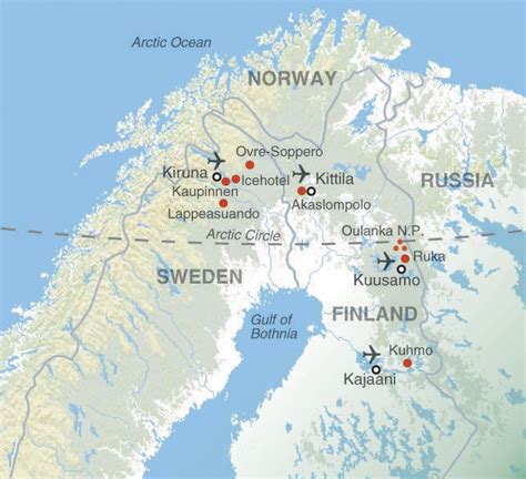 North of the Arctic Circle near the town of Kiruna, Sweden is where you ...