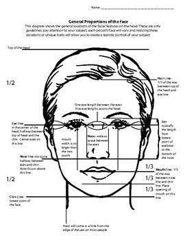 Facial Proportions Worksheet