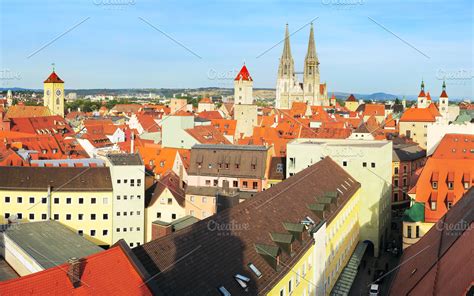 Old Town of Regensburg, Germany ~ Architecture Photos ~ Creative Market