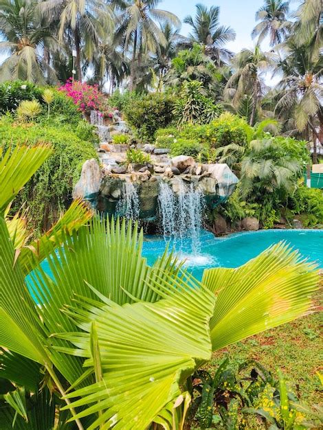 Premium Photo | Swimming pool in a resort in mumbai