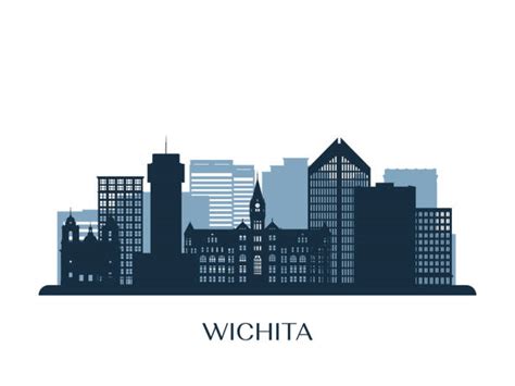 Royalty Free Wichita Kansas Skyline Clip Art, Vector Images ...