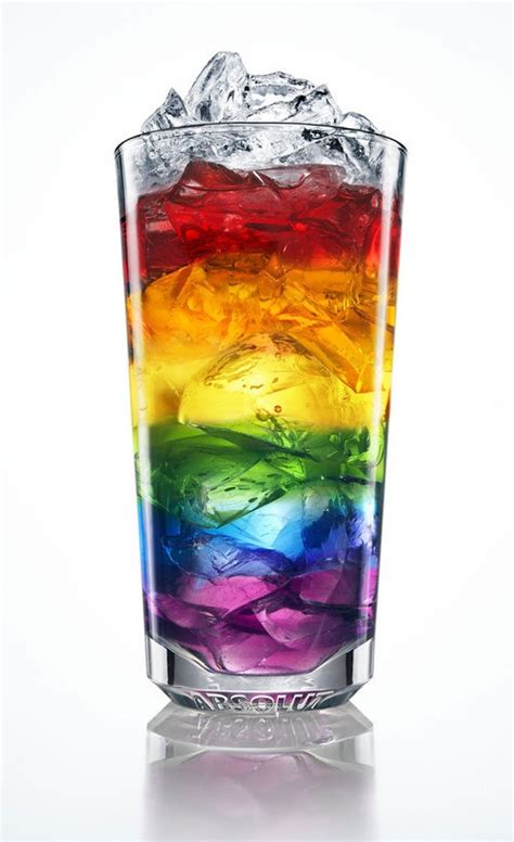 Rainbow Drink: Take different colors of Kool-Aid and stick them in ice ...