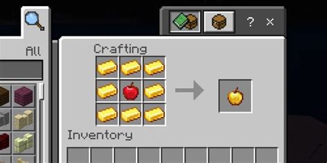 Comment faire une pomme dorée enchantée dans Minecraft