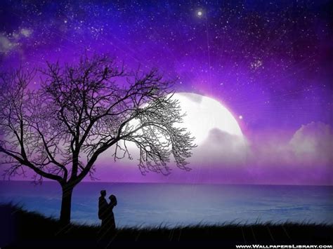 Moon Wallpapers Romantic Moonlight Sky At Night Backgrounds Scenery Nature Designs - On Celebs World