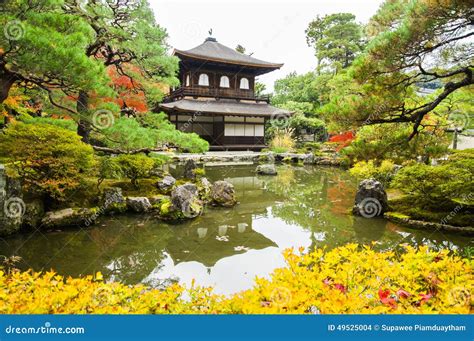 Ginkakuji temple stock photo. Image of ginkakuji, autumn - 49525004