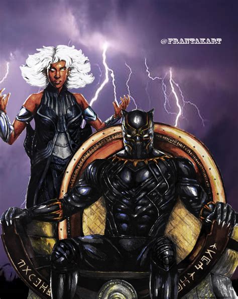 Black Panther & Storm!! 🏾🤴🏾👸🏾 : r/blackartwork