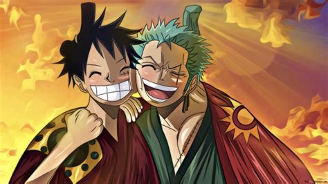 One Piece - Zoro Roronoa,Monkey D. Luffy 2K wallpaper download