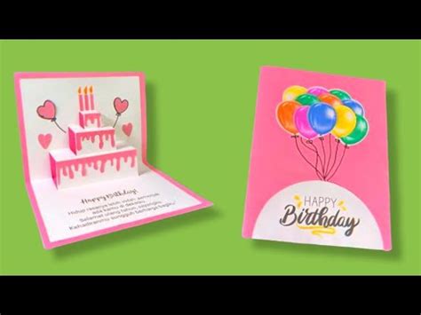 Cara Membuat Kartu Ucapan Pop Up Ulang Tahun 3D – Diy Birthday Card – IDN Rujukan News