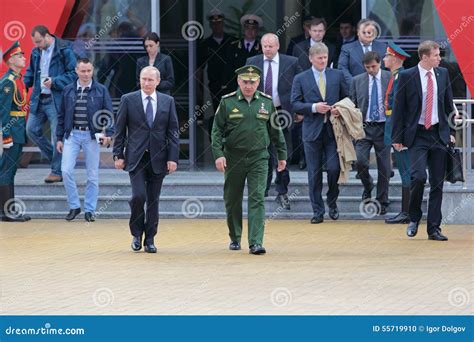 Vladimir Putin and Sergey Shoygu Editorial Image - Image of patriot ...