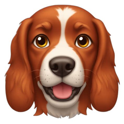 red color shiztsu dog | AI Emoji Generator