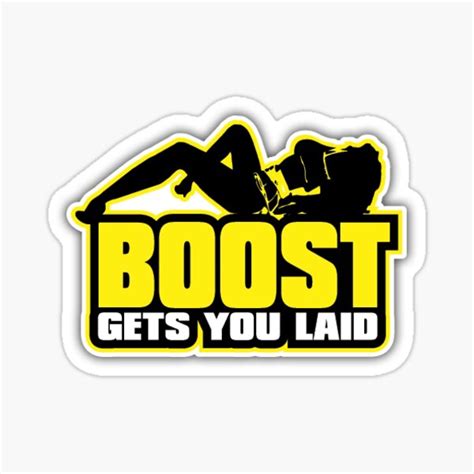 "Boost Sticker" Sticker for Sale by Sarged | Redbubble