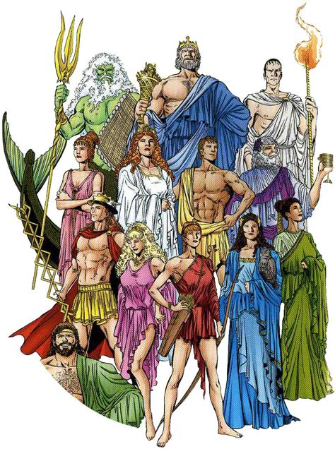 the greek gods and goddesses by thebladeofthunder on DeviantArt