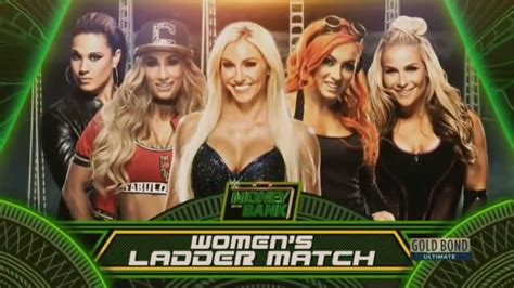 WWE Money in the Bank 2017: Women's Money in the Bank Ladder Match Official Match Card - YouTube