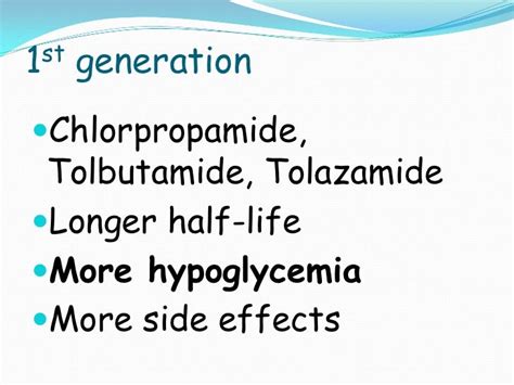 Oral hypoglycemics